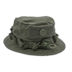 PDW Apex Boonie Hat rear loop panel and cinching chin strap detail