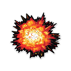 PDW Boom Sticker