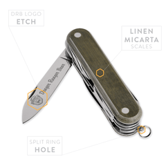 DRB Scout Knife Linen Micarta RL