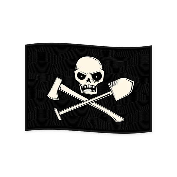 PDW Jolly Roger Overland Sticker