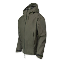 PDW Aegis LT 3-layer waterproof breathable hardshell Ranger Green front view