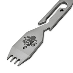 SPD titanium spork pry bar multitool kraken logo