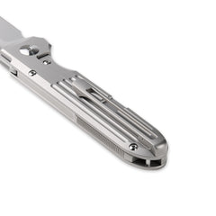 SPD Invictus folder titanium handled framelock and low ride pocket clip