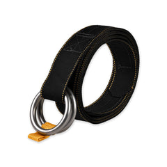 PDW Ti-Ring Belt in Syth Black titanium ring friction belt front view