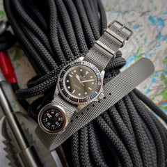 PDW Ttaniumi-Ring Strap gray 20mm MOD G10 Rolex Submariner