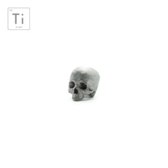Anatomical Memento Mori Lanyard Bead Titanium