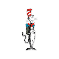 PDW Cat in the Hat and Backpack Sticker
