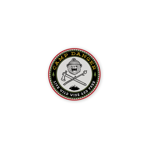 DRB Camp Danger Mini-Sticker