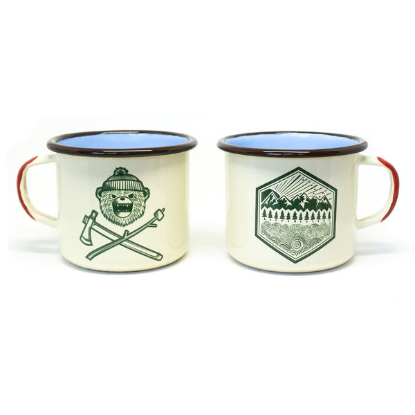 DRB Classic + All Terrain Enamelware Mugs 16oz