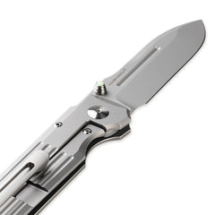 PDW Invictus-SP titanium framelock folder lockbar stabilizer and GTID thumbstud cabochon