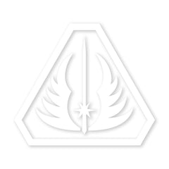 PDW Gray Knights ProCut Sticker White