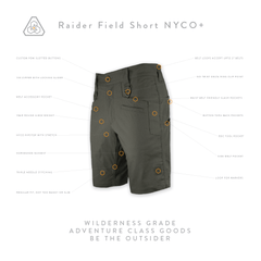 Raider Field Short NYCO+ - Universal Field Gray