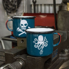 SPD + DIY Memento Mori Enamelware Mugs 16oz