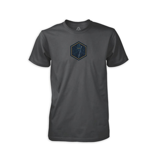 SPD Kraken Trident Deep Blue T-Shirt  - Heavy Metal