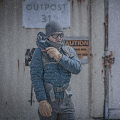 Stratus Down Hoodie - Outpost Blue