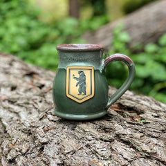 PDW IGNEM FERAM LTD ED Deneen Tall Belly Mug - Sage / Burgundy