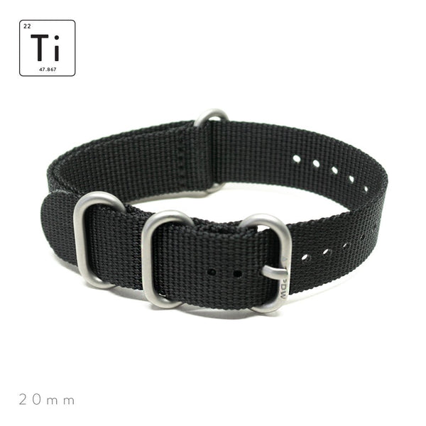 Ti-HDR Strap 20mm - Black